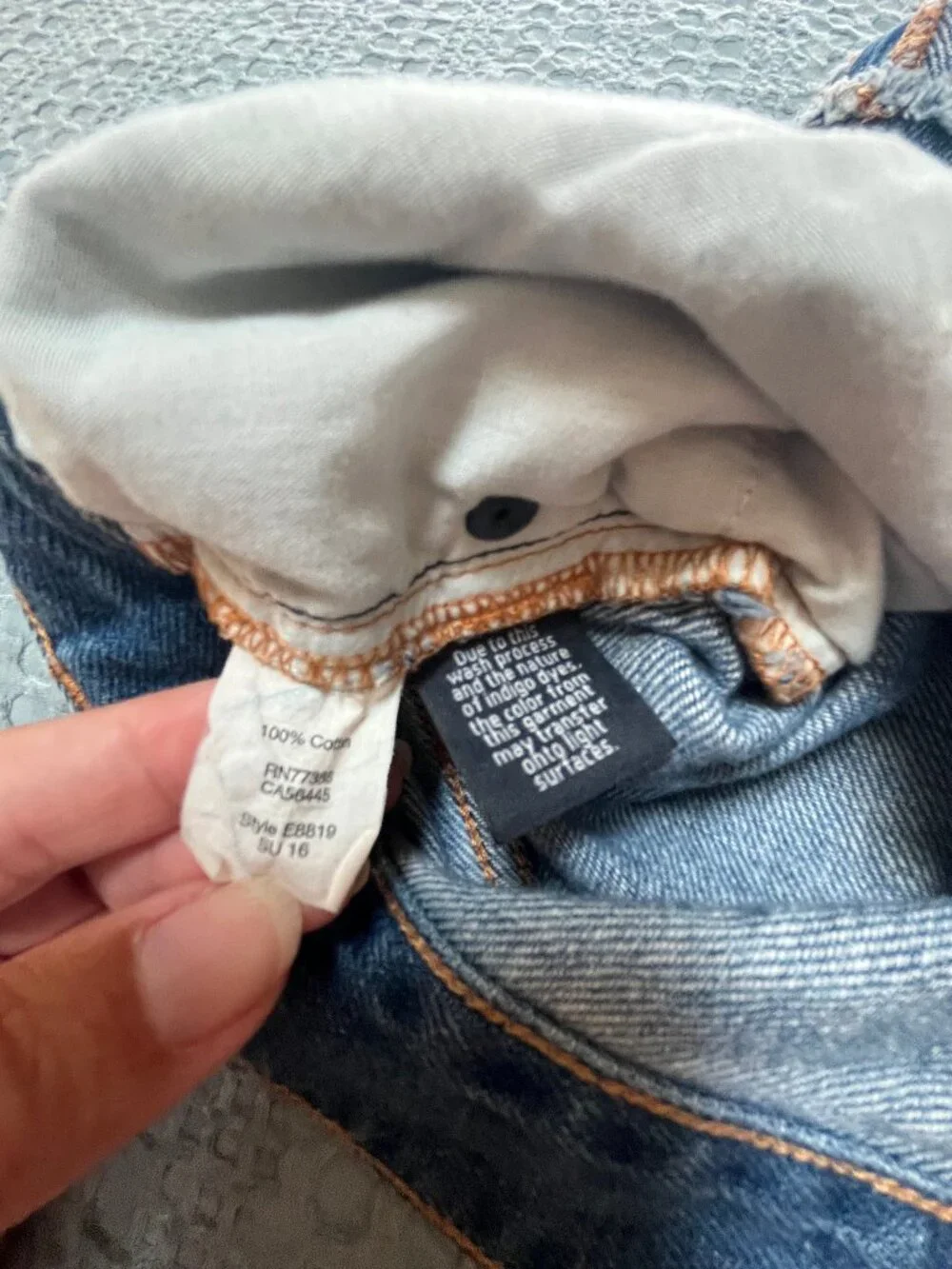 J. Crew Rolled Frayed Hem Blue Jean Shorts Size 29